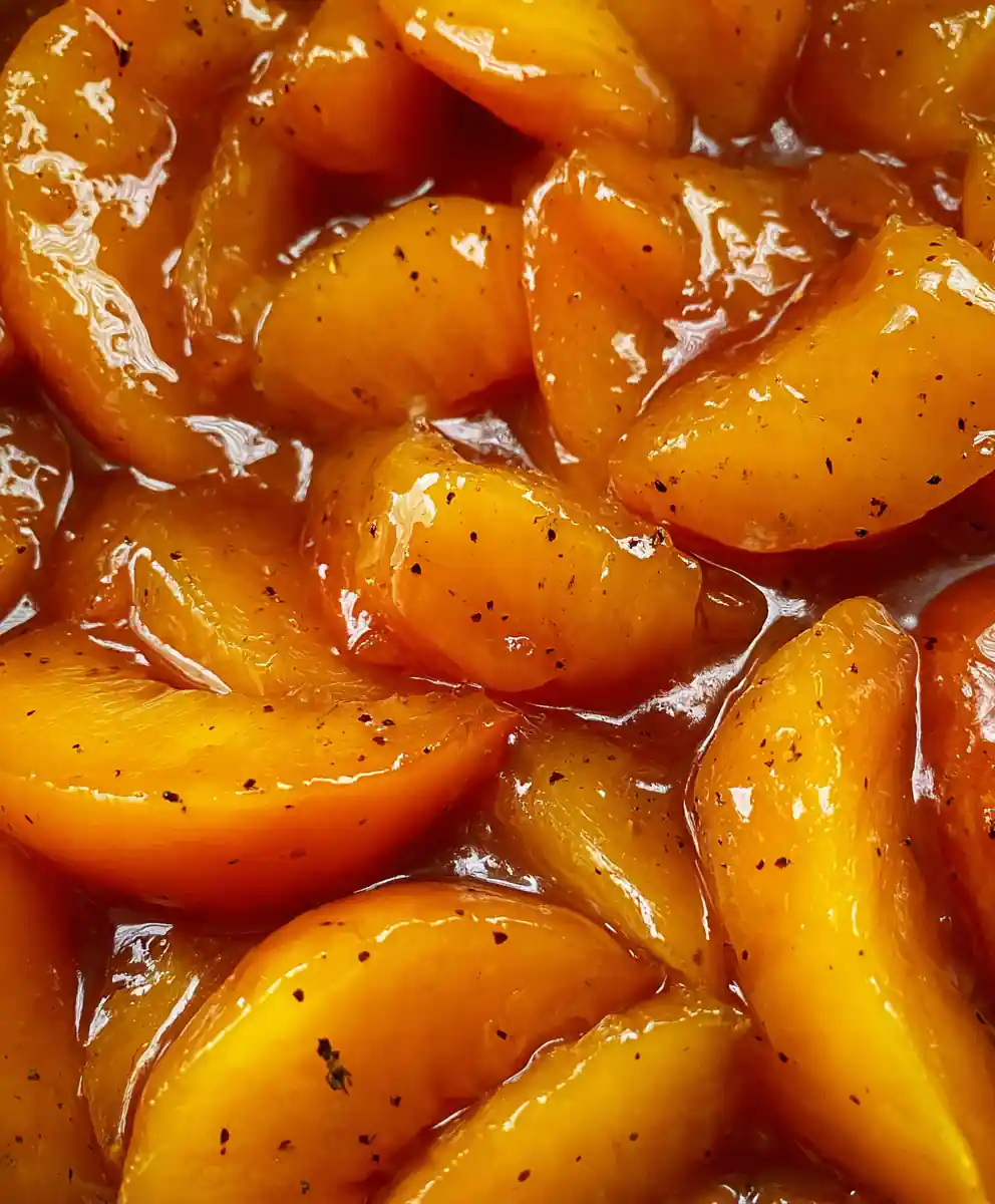 peach pie filling recipe Sunset Slices With Vanilla Bean