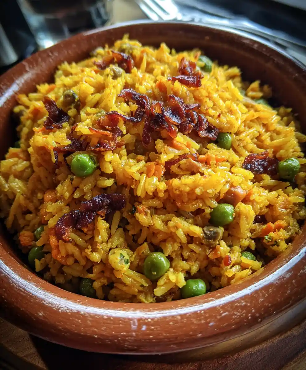 puerto rican rice recipe Gandules Green and Achiote Gold