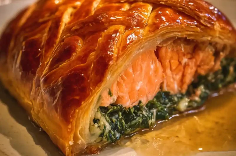 Salmon Wellington Recipe Spinach Layer And Lemon Glaze 1762519134.2997315