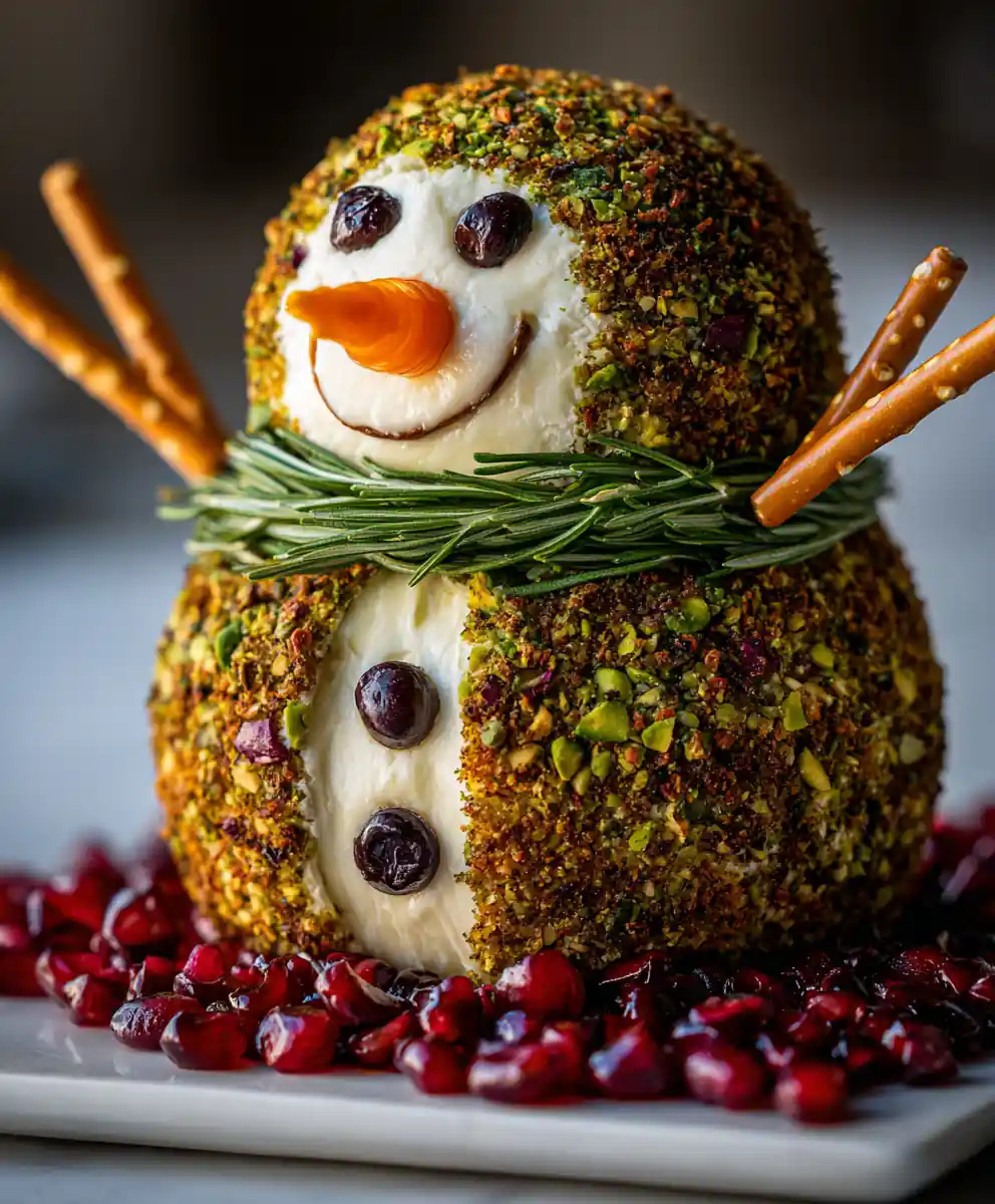snowman cheese ball recipe