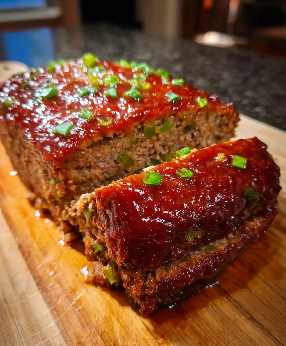 southern meatloaf recipe Tomato Glaze and Green Pepper