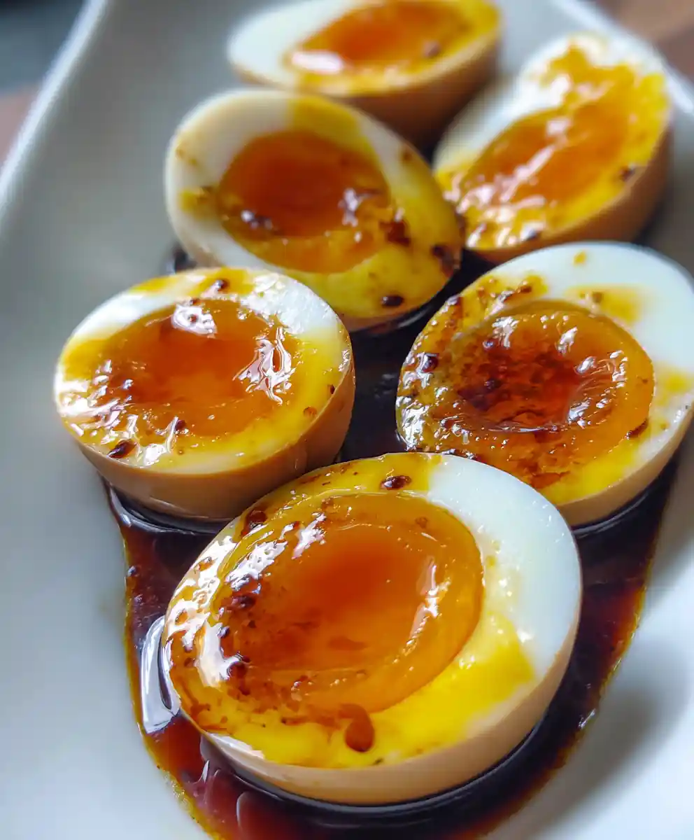 soy marinated egg recipe Shoyu Amber Jammy