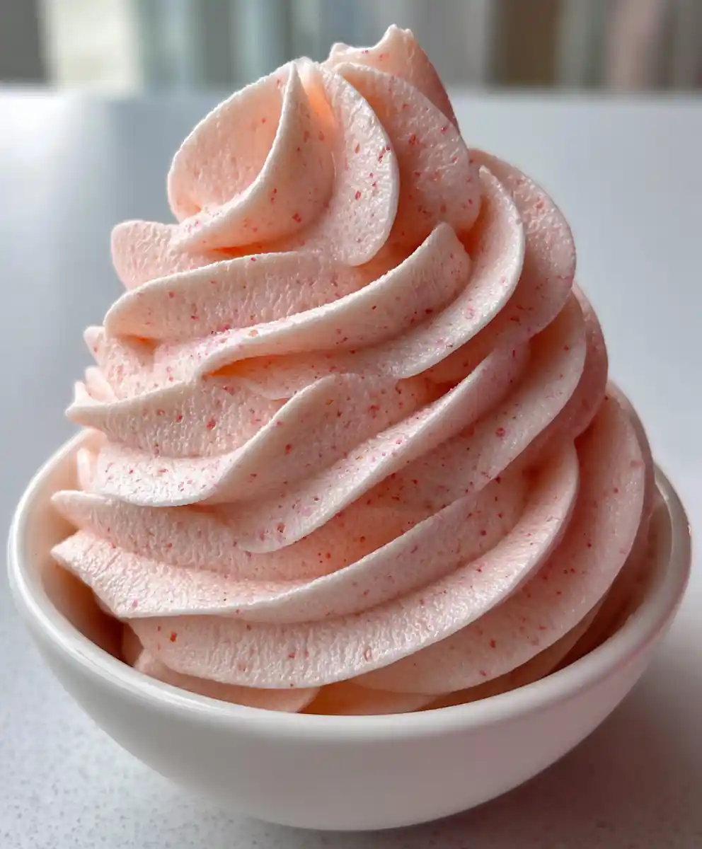 strawberry frosting recipe Rosy Whip With Freeze-Dried Dust