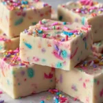 Sugar Cookie Fudge Recipe Confetti Swirl Squares 1762081340.9674065