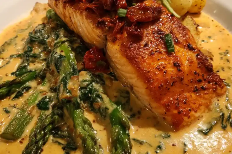 Tuscan Salmon Recipe Sun Dried Tomato Cream Sauce 1762493082.4786856