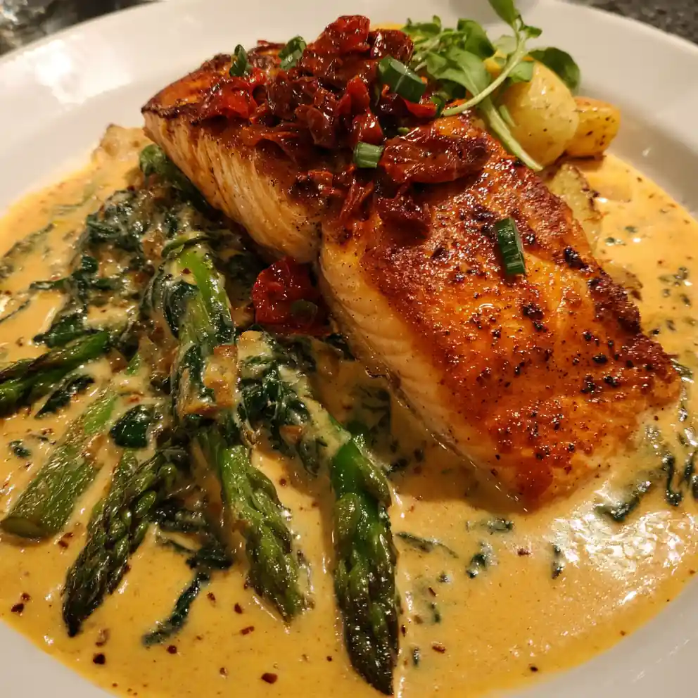 tuscan salmon recipe Sun-Dried Tomato Cream Sauce