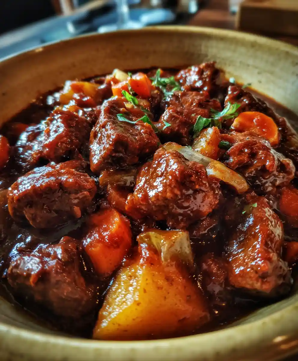 venison stew recipe Tomato-Rich With Carrot Jewels