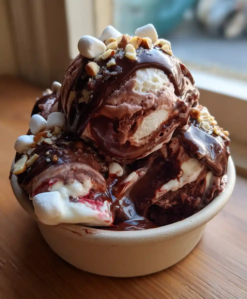 rocky road ice cream recipe
