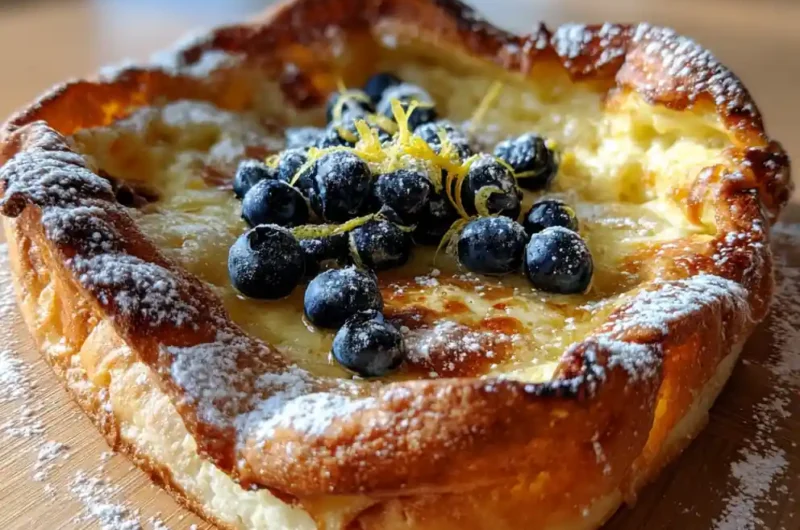 Baked German Pancake With Lemon Ricotta Swirl 1767817807.869781