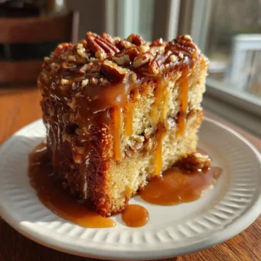 Brown Butter Caramel Pecan Praline Poke Cake 1767870349.2889366