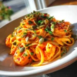 Cajun Shrimp Pasta With Roasted Red Pepper Cream Swirl 1767867102.2338107