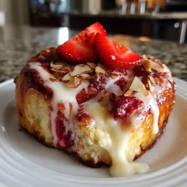 Cardamom Strawberry Cheesecake Cinnamon Rolls 1767859857.5954518