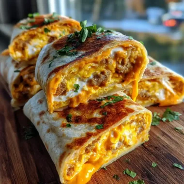 Cheesy Sausage And Egg Wraps With Chipotle Lime Cream Cheese Swirl 1767815951.422962