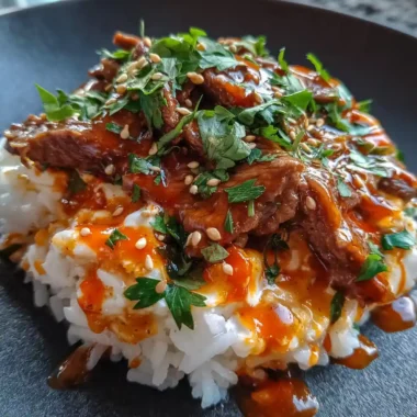 Chipotle Swirled Beef And Rice Skillet With Garlic Butter Cheddar Parmesan Sauce 1767809296.7789016