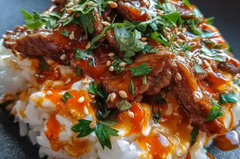 Chipotle Swirled Beef And Rice Skillet With Garlic Butter Cheddar Parmesan Sauce 1767809296.7789016