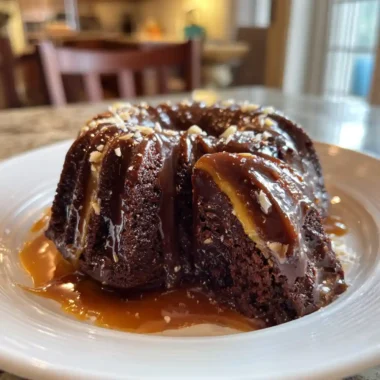 Chocolate Swirl Mousse Bundt Cake With Cardamom Honey Caramel 1767843808.8652856