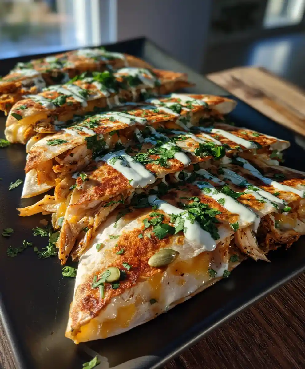 Cilantro Lime Cheesy Garlic Chicken Wraps