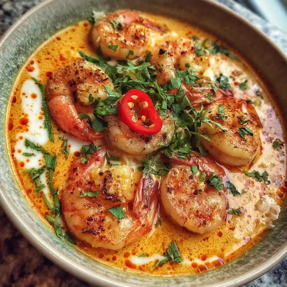 Coconut Curry Shrimp With Lime Infused Coconut Cream Swirl 1767833641.6144066