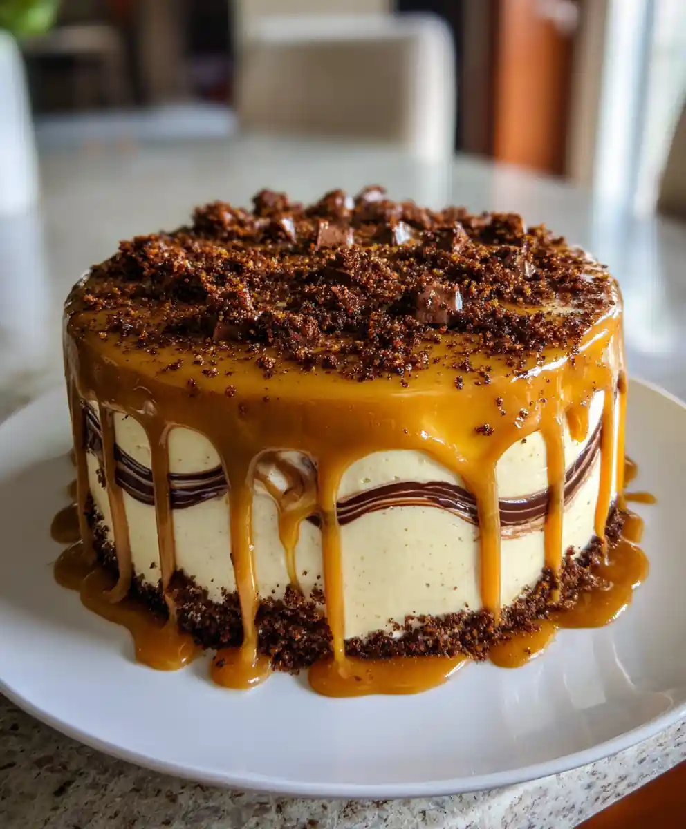 Coffee Caramel Swirl Earthquake Cake
