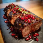 Coffee Rubbed Beef Roast With Pomegranate Miso Glaze 1767853150.473781