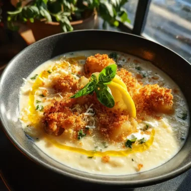 Creamy Parmesan Chicken Sausage Soup With Lemon Ricotta Swirl 1767799590.993101