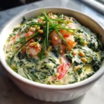 Creamy Seafood Spinach Dip With Roasted Red Pepper Swirl 1767832208.5368176