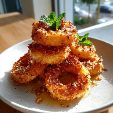 Crispy Fried Pineapple With Lime Infused Coconut Crust And Honey Lime Drizzle 1767833343.6164865