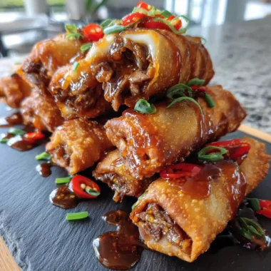 Crispy Philly Cheesesteak Egg Rolls With Sweet Spicy Pepper Jelly Glaze 1767860292.9478776