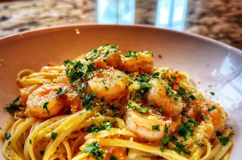 Garlic Lemon Shrimp Scampi With Miso Butter Drizzle 1767856025.393448