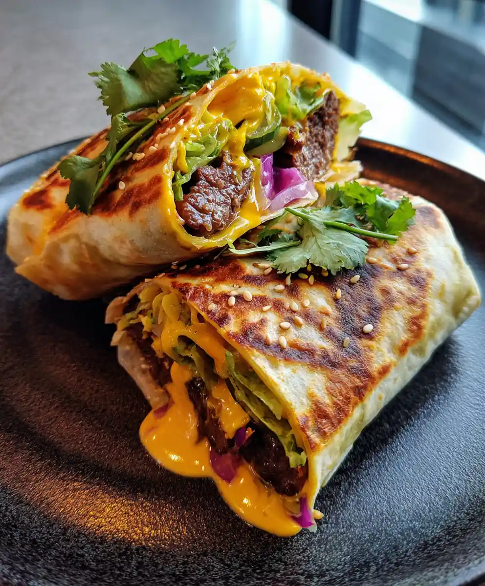 Garlic Lime Big Mac Wraps with Creamy Swirl