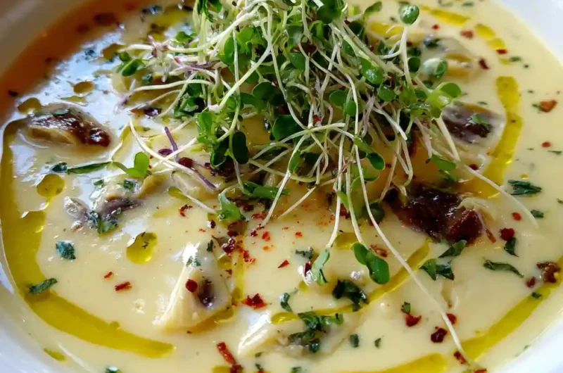 Lemon Bright Tuscan Artichoke Soup With Ricotta Swirl 1767823678.8199933