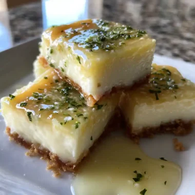 Lemon Cream Cheese Squares With Basil Lemon Glaze 1767819574.3216097