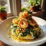 Lemon Garlic Shrimp With Spinach Orzo And Herb Ricotta Swirl 1767831375.1112146