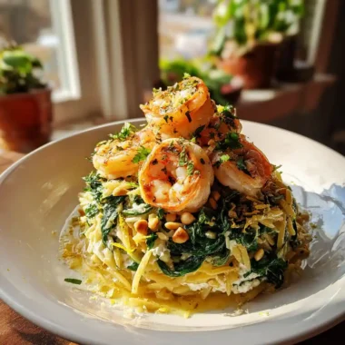 Lemon Garlic Shrimp With Spinach Orzo And Herb Ricotta Swirl 1767831375.1112146