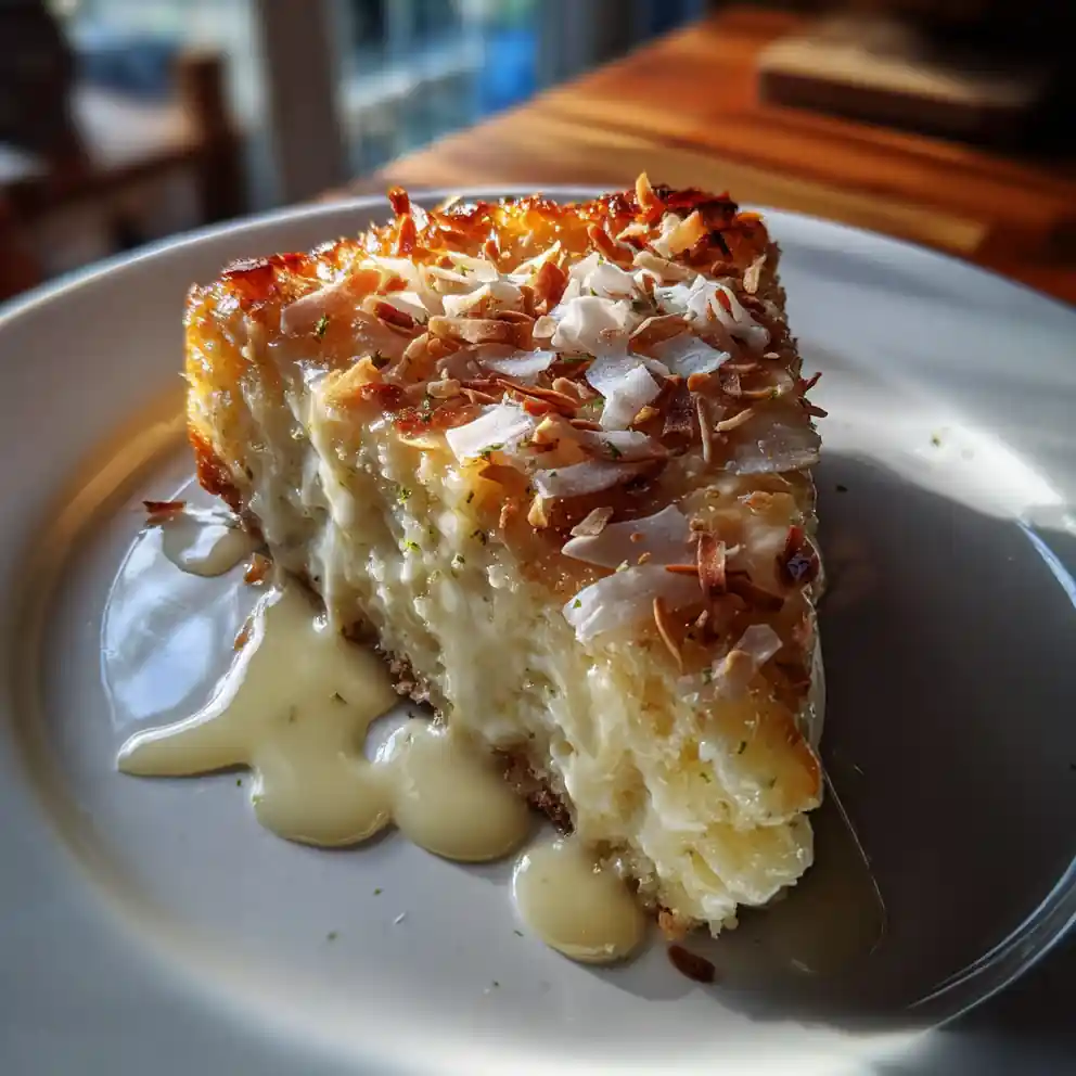 Lime Infused Coconut Cream Pineapple Cake