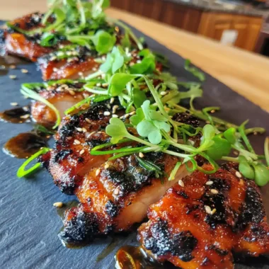 Miso Ginger Glazed Grilled Chicken With Charred Sesame Drizzle 1767848019.0331354