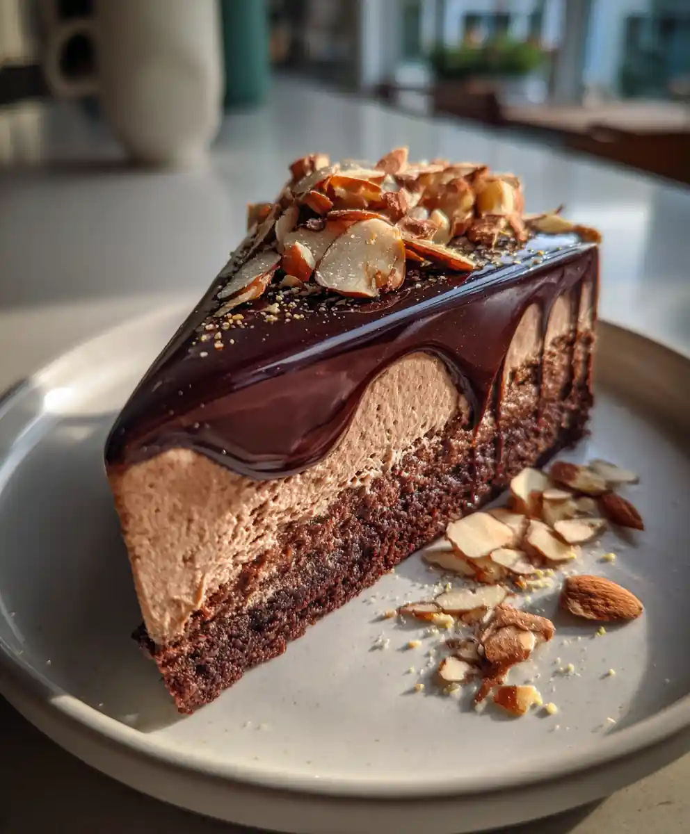Mocha Mousse Cake with Cardamom Coffee Swirl