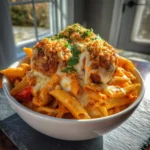 One Pot Creamy Cajun Pasta With Cheese Stuffed Meatballs 1767821128.4344332