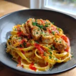 One Pot Creamy Cajun Sausage Pasta With Roasted Red Pepper Swirl 1767810000.0215688
