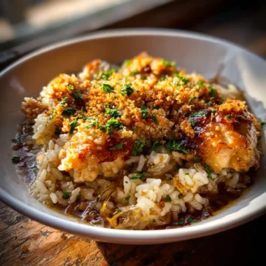 One Pot French Onion Chicken Rice With Golden Herb Parmesan Crumble 1767851855.1364536