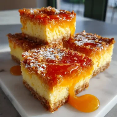 Orange Infused Fruit Cake Cheesecake Bars With Apricot Glaze 1767851452.8643045