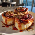 Orange Zest Red Velvet Cinnamon Rolls With Raspberry Glaze 1767858024.7435138