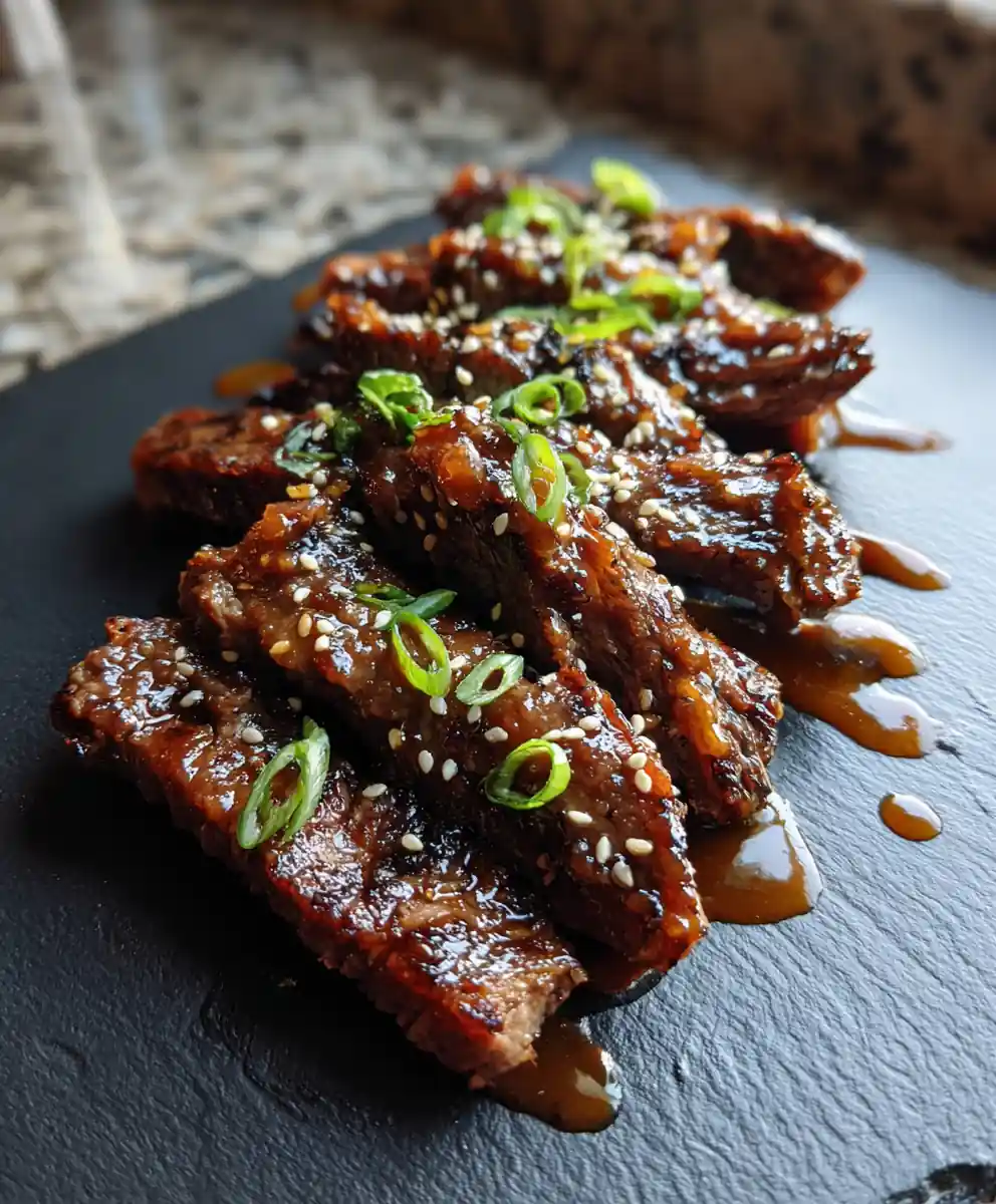 Pan Seared Pepper Steak with Smoky Chipotle Miso Glaze