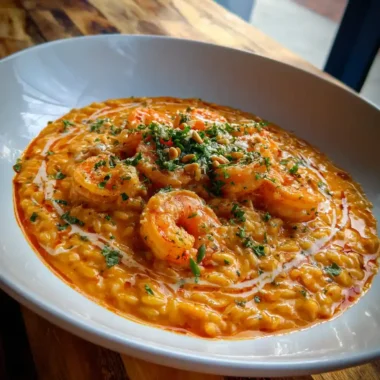 Parmesan Roasted Red Pepper Orzo With Garlic Shrimp And Lemon Butter Swirl 1767833192.3840988