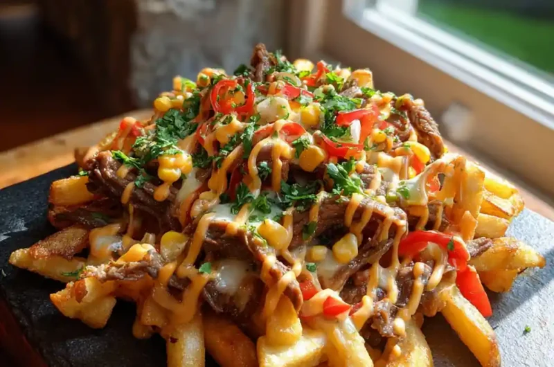 Philly Steak Cheese Fries With Smoky Chipotle Cheese Drizzle 1767852664.5268548
