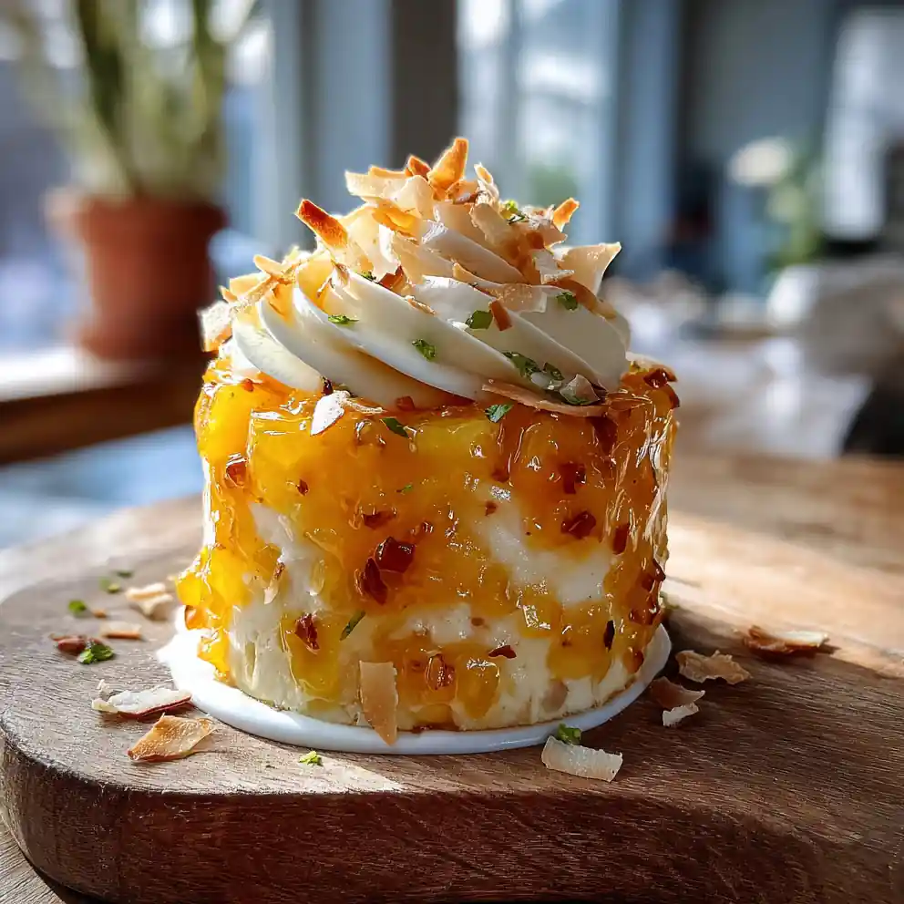 Pineapple Jalapeno Chutney with Coconut Lime Swirl