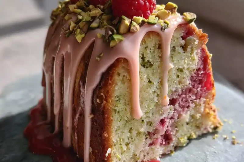 Pistachio Raspberry Marble Cake With Rose Buttercream 1767856875.0816329