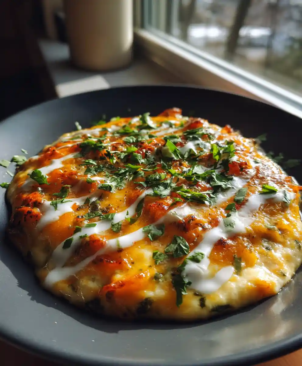 Poblano Queso with Caramelized Onion Chipotle Swirl