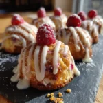 Raspberry Cream Cheese Bites With Pistachio Crust And White Chocolate Drizzle 1767847322.6013422