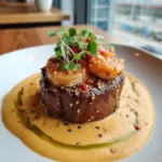 Seared Filet Mignon With Shrimp And Yuzu Lime Lobster Cream Sauce 1767791808.7287014